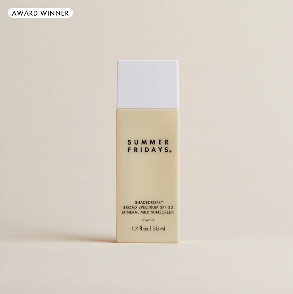 Summer Fridays -ShadeDrops Broad Spectrum SPF 30 Mineral Milk Sunscreen