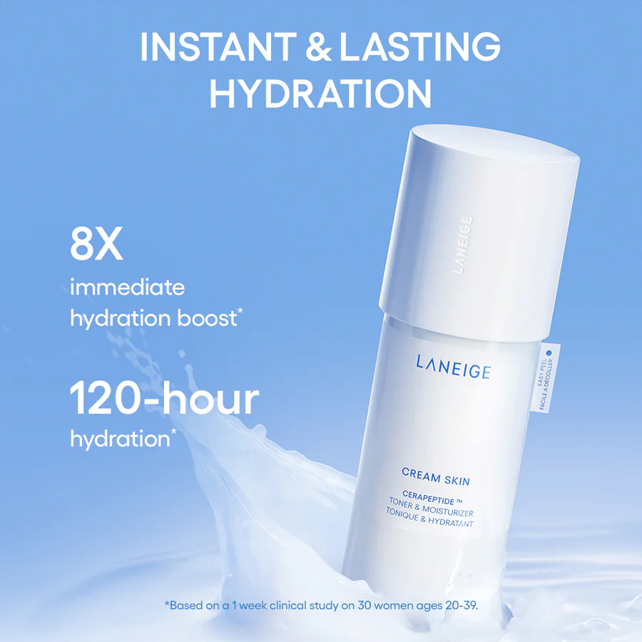 Laneige - Cream Skin Refillable Milky Toner with Ceramides and Peptides