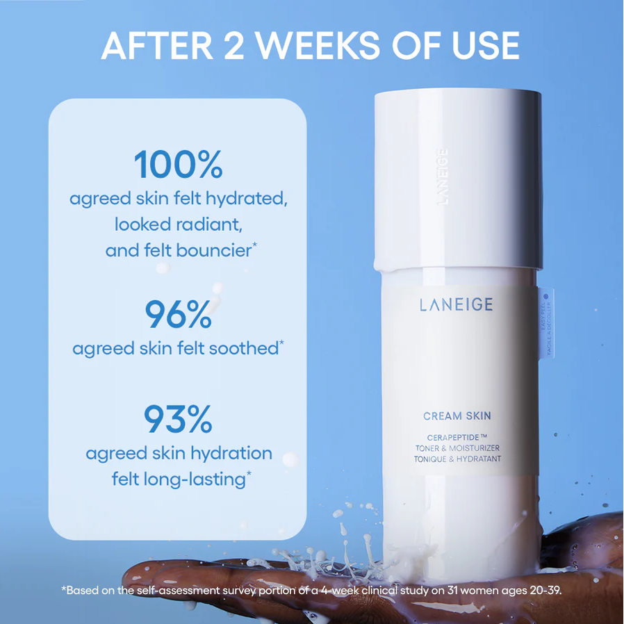 Laneige - Cream Skin Refillable Milky Toner with Ceramides and Peptides